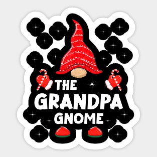 The Grandpa Gnome Matching Family Christmas Pajama Sticker